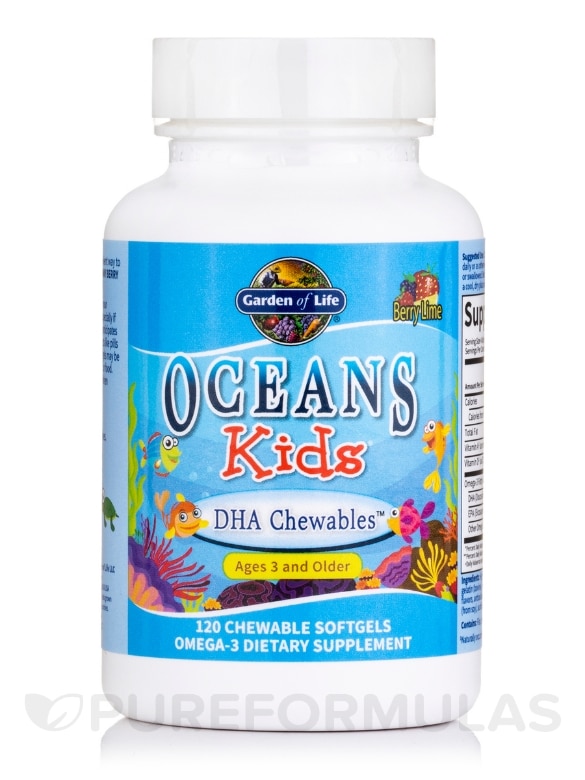 Oceans 3™ - Oceans Kids™ - 120 Chewable Softgels - Alternate View 2