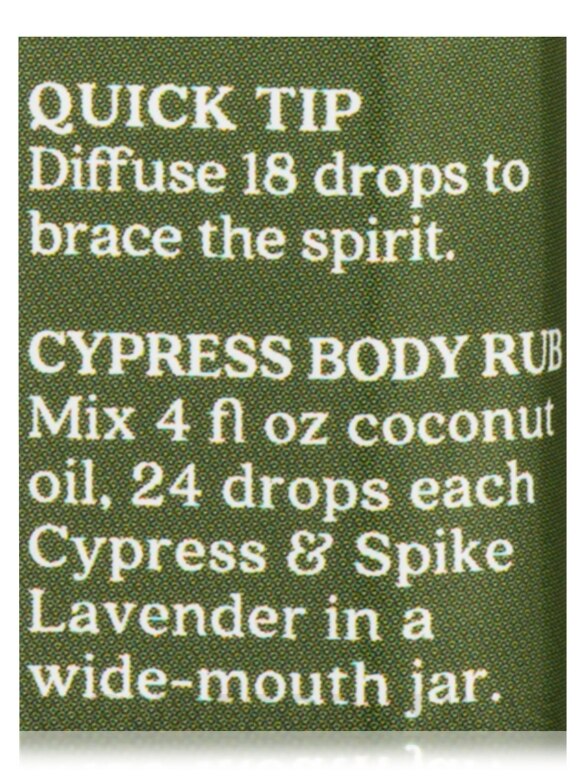 Organic Cypress Pure Essential Oil - 0.25 fl. oz (7.4 ml) - Alternate View 7