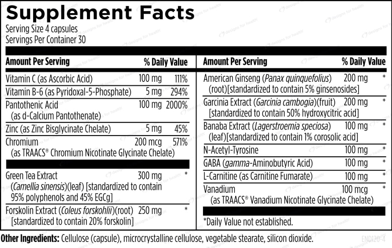 EndoTrim™ - 120 Vegetarian Capsules - Alternate View 1