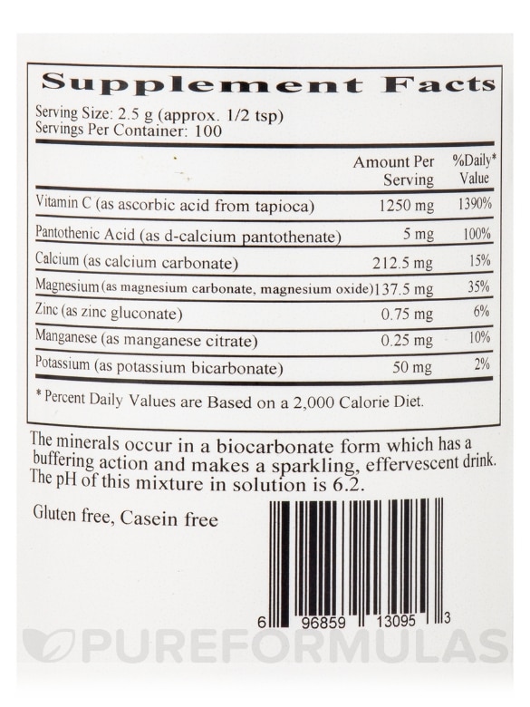 Buffered Vitamin C Crystals - 8.8 oz (250 Grams) - Alternate View 3