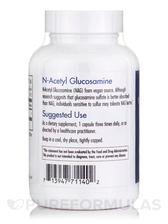 N-Acetyl Glucosamine (NAG) - 90 Vegetarian Capsules - Alternate View 2