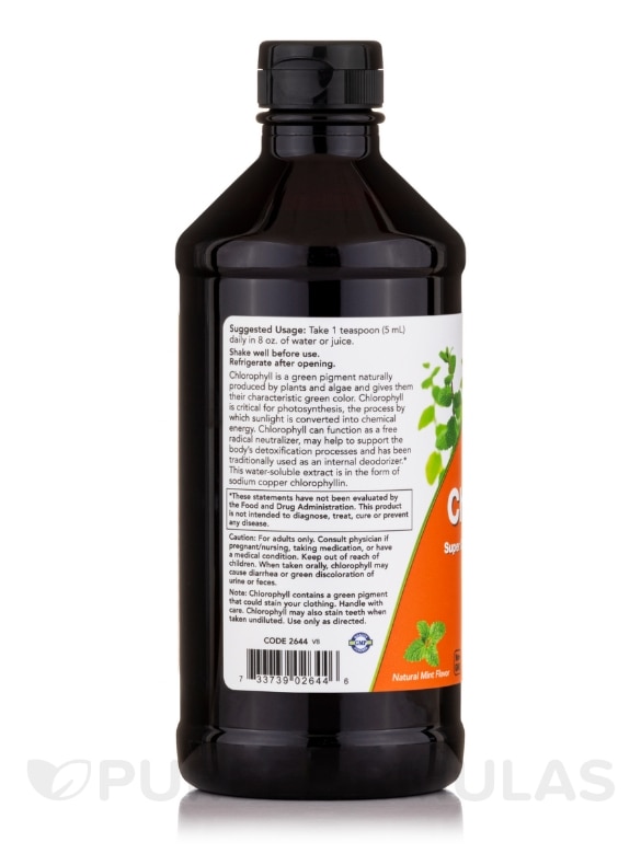 Liquid Chlorophyll Natural Mint Flavor - 16 fl. oz (473 ml) - Alternate View 2