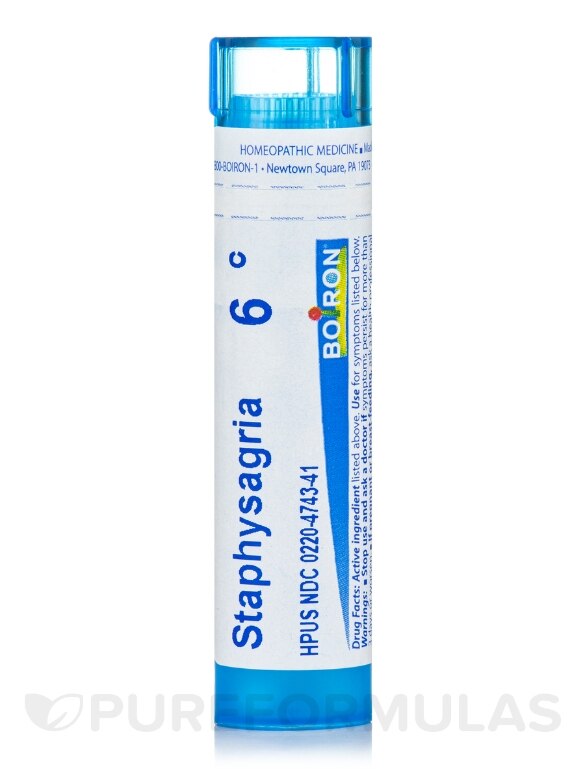 Staphysagria 6c - 1 Tube (approx. 80 pellets)