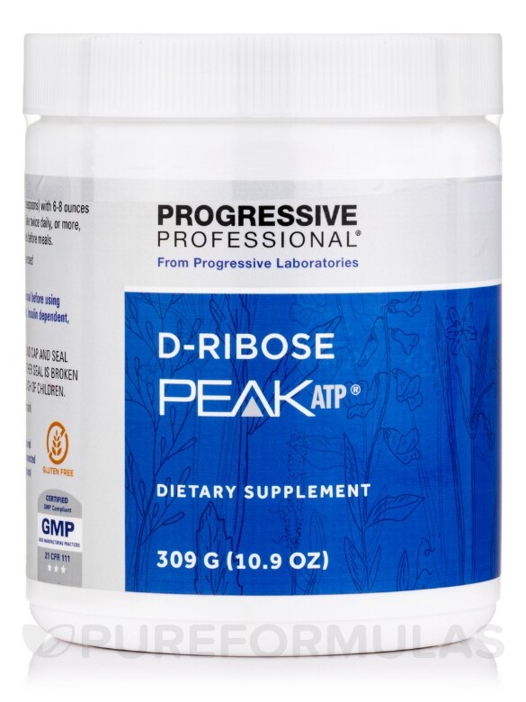 D-Ribose with Peak ATP - 10.9 oz (309 Grams)
