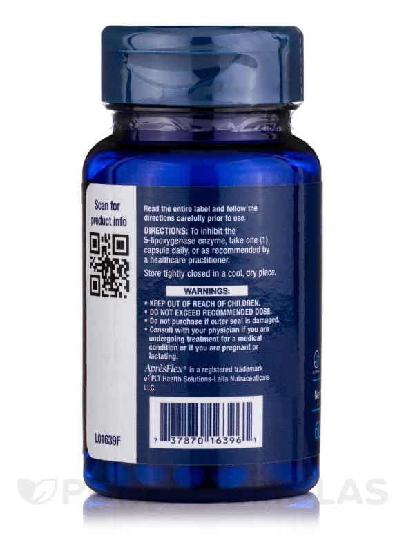 5-LOX Inhibitor with ApresFlex 100 mg - 60 Vegetarian Capsules - Alternate View 2