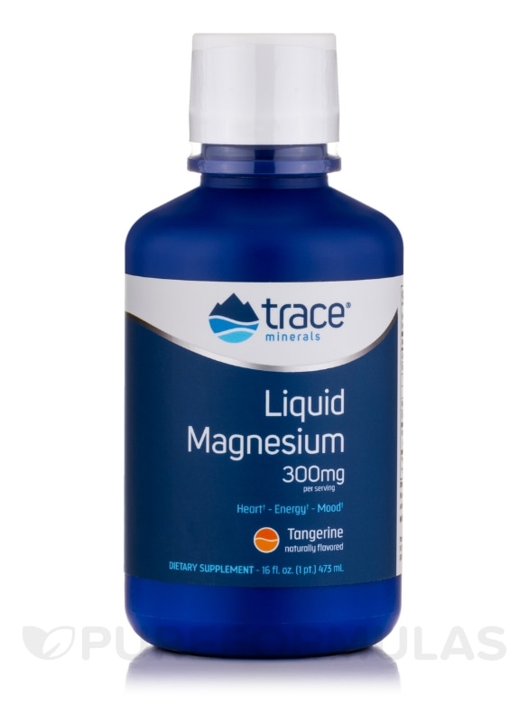 Liquid Magnesium Tangerine Flavor 300 mg - 16 fl. oz (473 ml)