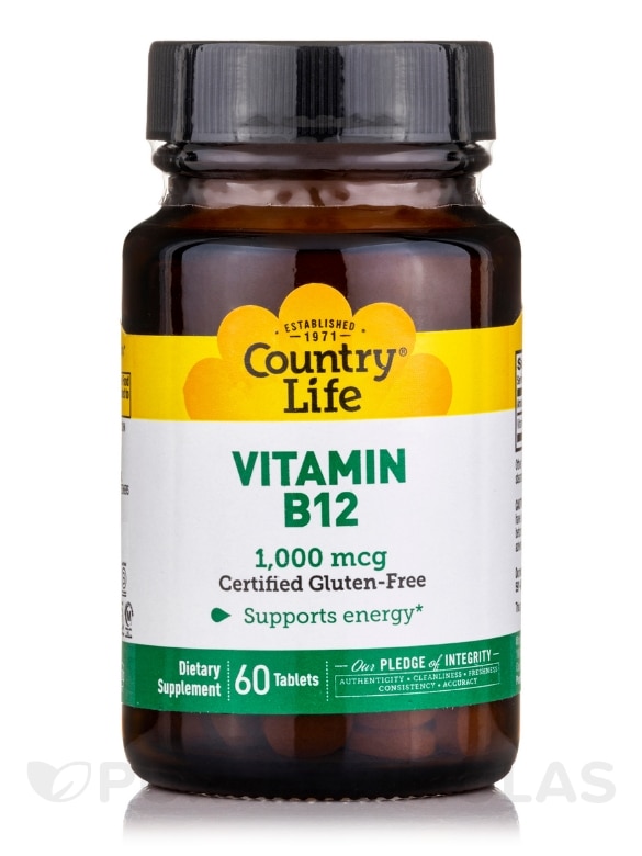 Vitamin B12 1000 mcg - 60 Tablets