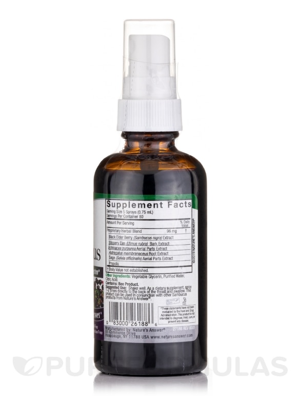Sambucus Throat Spray - 2 fl. oz (60 ml) - Alternate View 1