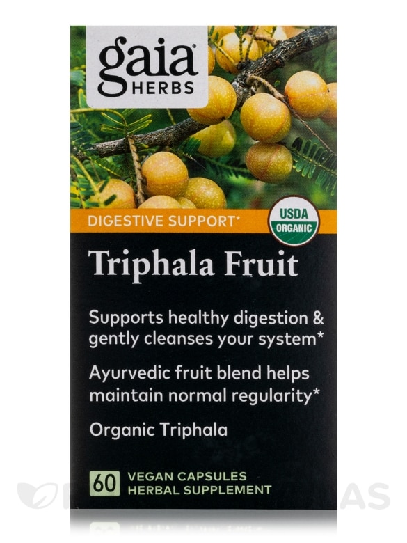 Triphala Fruit - 60 Vegan Capsules - Alternate View 3
