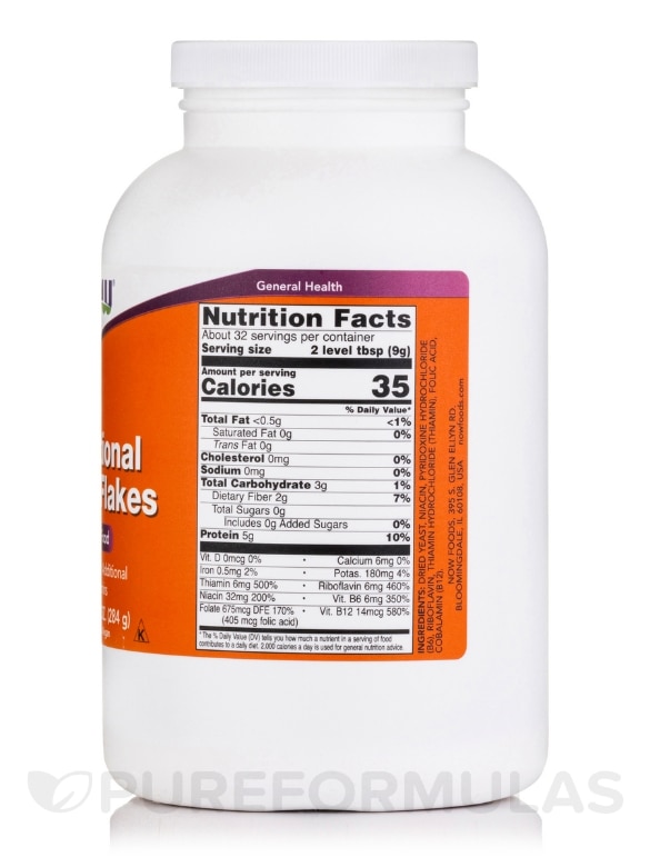 Nutritional Yeast Flakes - 10 oz (284 Grams) - Alternate View 1