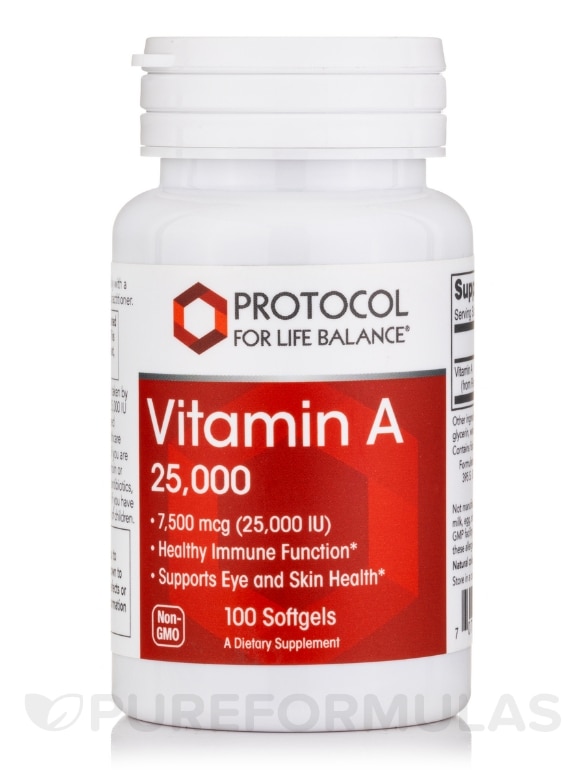 Vitamin A 25000 IU - 100 Softgels