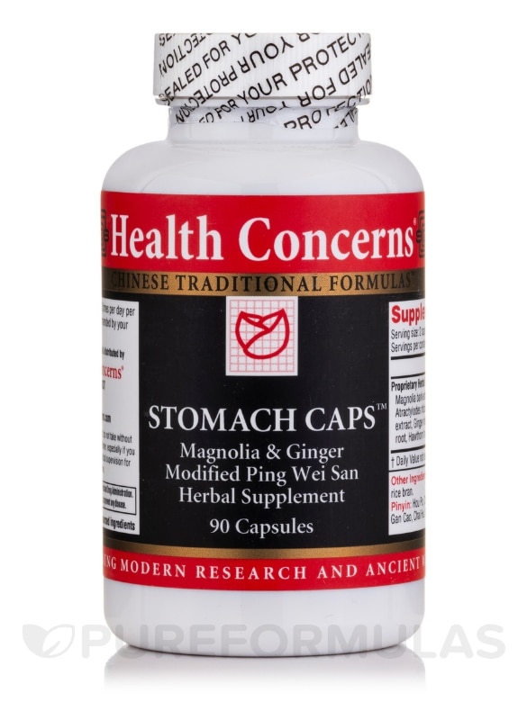 Stomach Caps™ (Magnolia & Ginger Modified Ping Wei San Herbal Supplement) - 90 Capsules