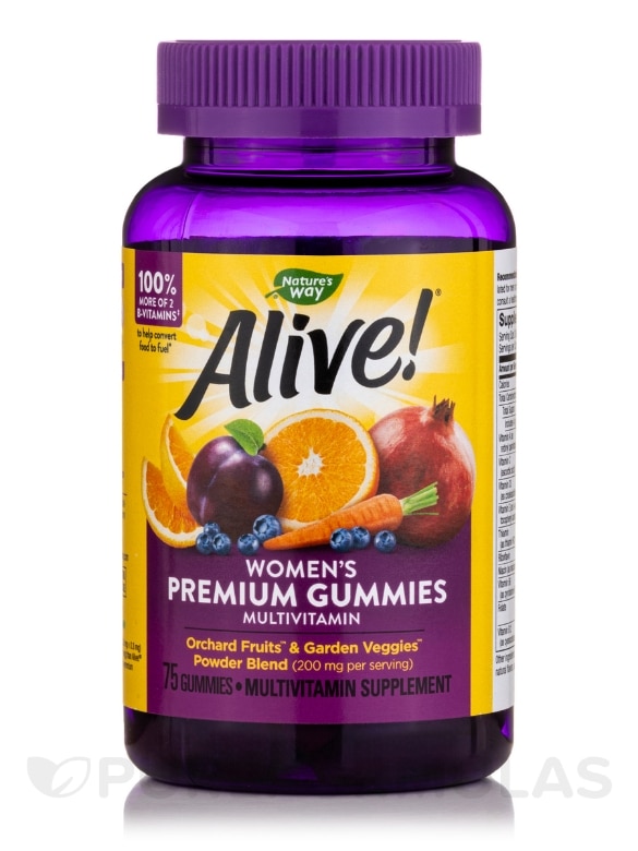 Alive!® Women’s Gummy Multi-Vitamin, Assorted Flavors - 75 Gummies