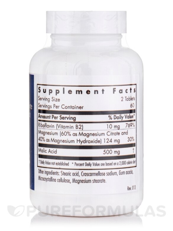 Magnesium Malate Forte - 120 Tablets - Alternate View 1