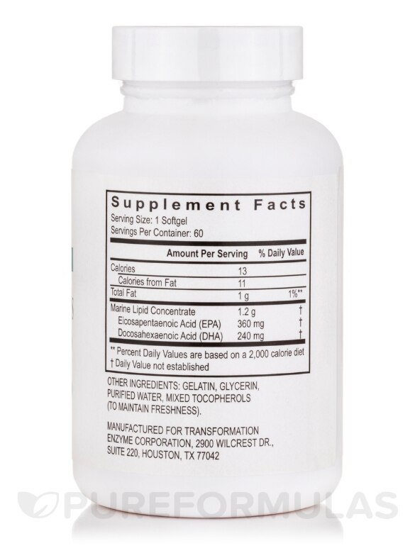 Essential Fatty Acids 1200 mg - 60 Softgels - Alternate View 1