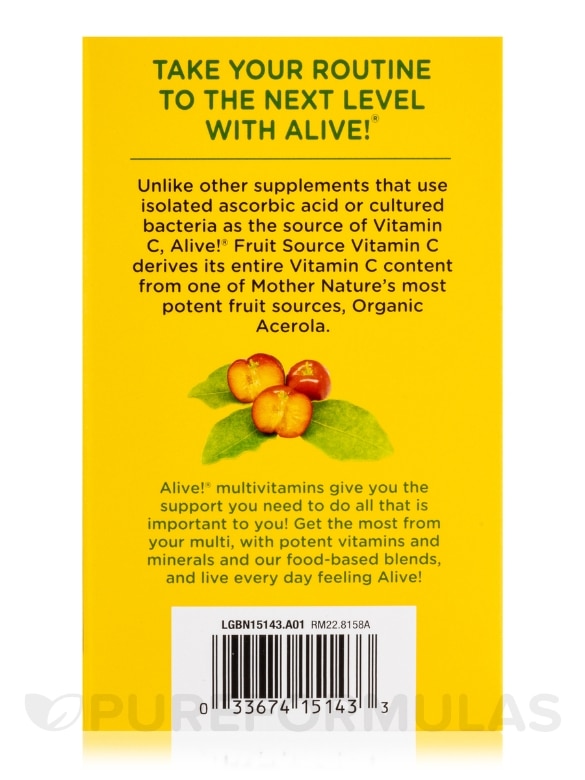 Alive!® Vitamin C Powder - 4.23 oz (120 Grams) - Alternate View 5