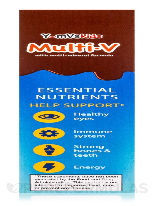 YumV's™ Multi-V with Multi-Mineral Formula, Milk Chocolate Flavor - 60 Bears - Alternate View 7