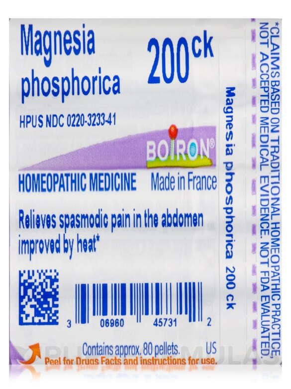 Magnesia Phosphorica 200ck - 1 Tube (approx. 80 pellets) - Alternate View 6