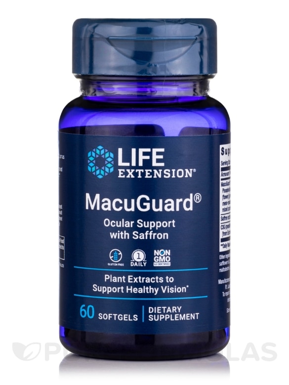 MacuGuard® Ocular Support with Saffron - 60 Softgels