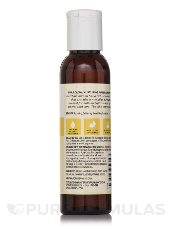 Sweet Almond Pure Skin Care Oil - 4 fl. oz (118 ml) - Alternate View 1