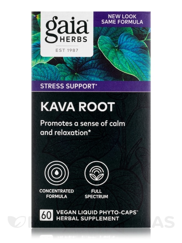 Kava Kava Root - 60 Vegetarian Liquid Phyto-Caps® - Alternate View 3