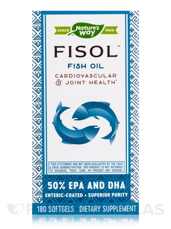 Fisol Fish Oil 500 mg - 180 Softgels - Alternate View 3
