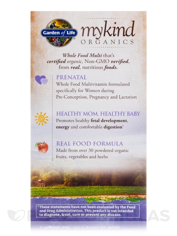 mykind Organics Prenatal Multi Tablets - 180 Vegan Tablets - Alternate View 6