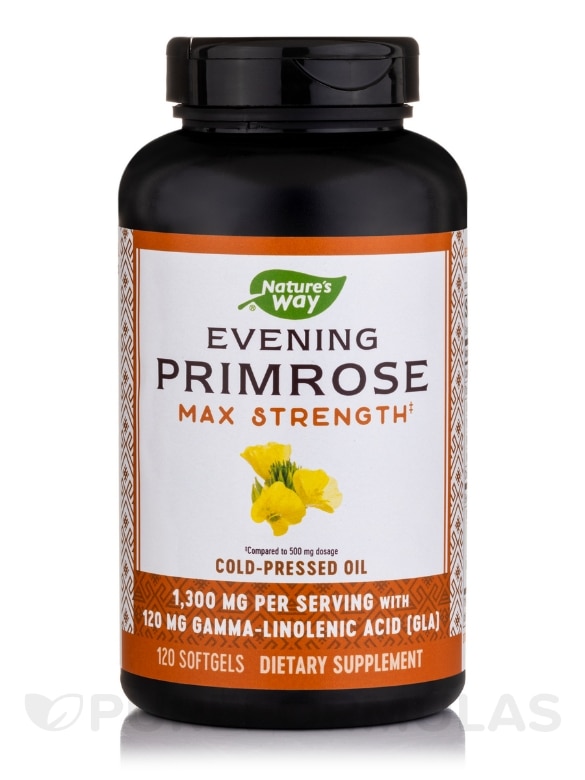Evening Primrose Oil Max Strength (Cold Pressed) - 120 Softgels