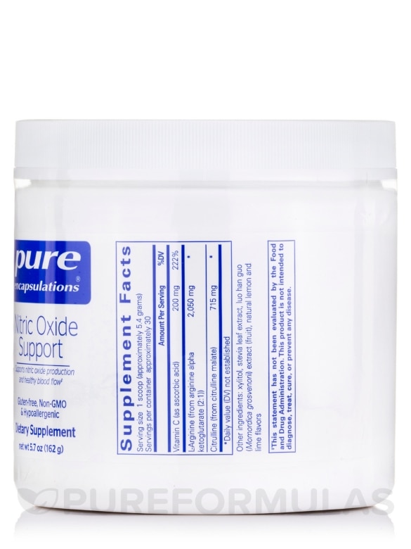 Nitric Oxide Support - 5.7 oz (162 Grams) - Alternate View 1