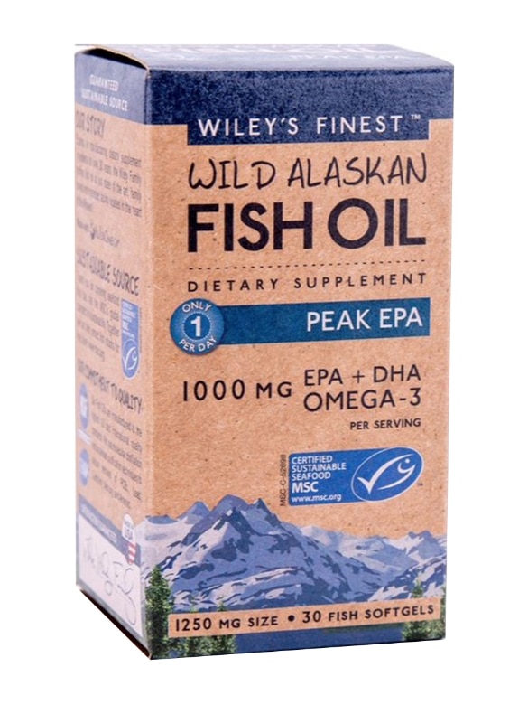 Wild Alaskan Fish Oil - Peak EPA 1000 mg - 30 Fish Softgels