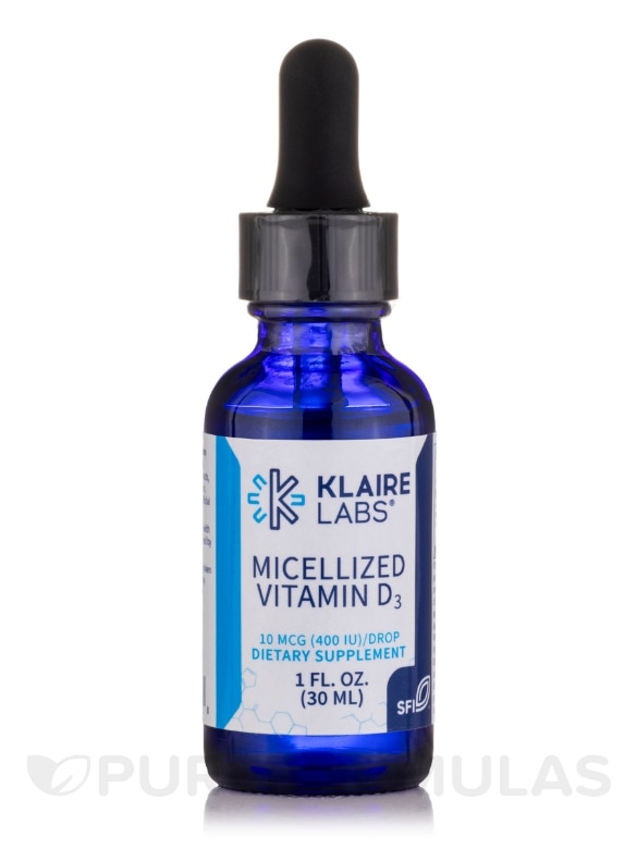 Micellized Vitamin D3 400 IU - 1 fl. oz (30 ml)