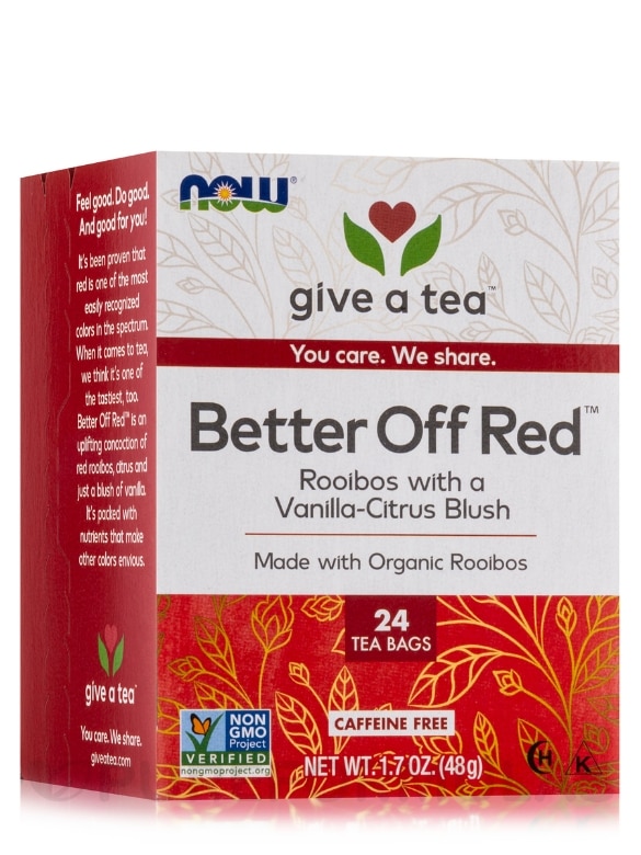 NOW® Real Tea - Better Off Red Tea - 24 Tea Bags