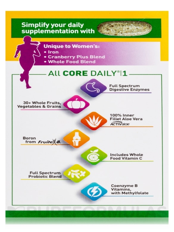 Core Daily 1® Multivitamin for Women - 60 Tablets - Alternate View 9