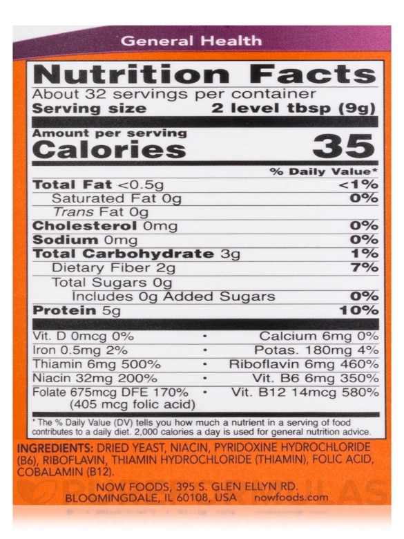 Nutritional Yeast Flakes - 10 oz (284 Grams) - Alternate View 3
