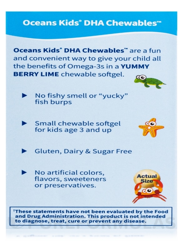 Oceans 3™ - Oceans Kids™ - 120 Chewable Softgels - Alternate View 9