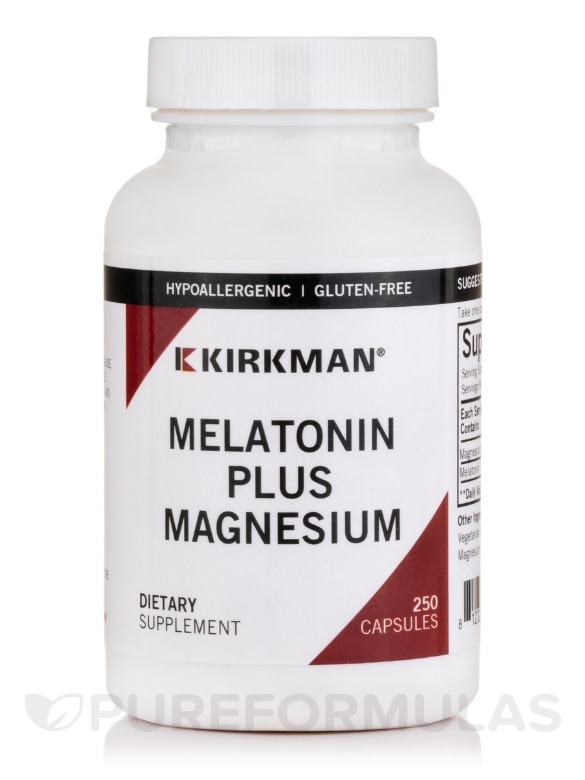 Melatonin Plus Magnesium -Hypoallergenic - 250 Capsules