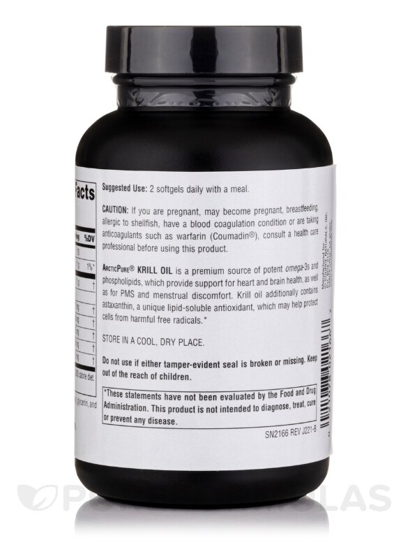 ArcticPure® Krill Oil 500 mg - 120 Softgels - Alternate View 2