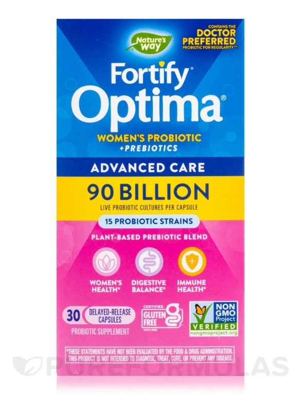 Fortify™ Optima® Women's Probiotic 90 Billion - 30 Vegetarian Capsules - Alternate View 3