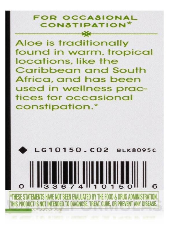 Aloe (Latex with Fennel) - 100 Vegan Capsules - Alternate View 6