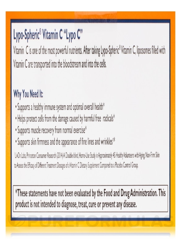 Lypo-Spheric® Vitamin C - 30 Packets - Alternate View 6