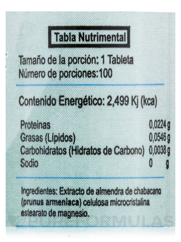 Novodalin B17 (Amigdalina) 100 mg - 100 Tablets - Alternate View 3