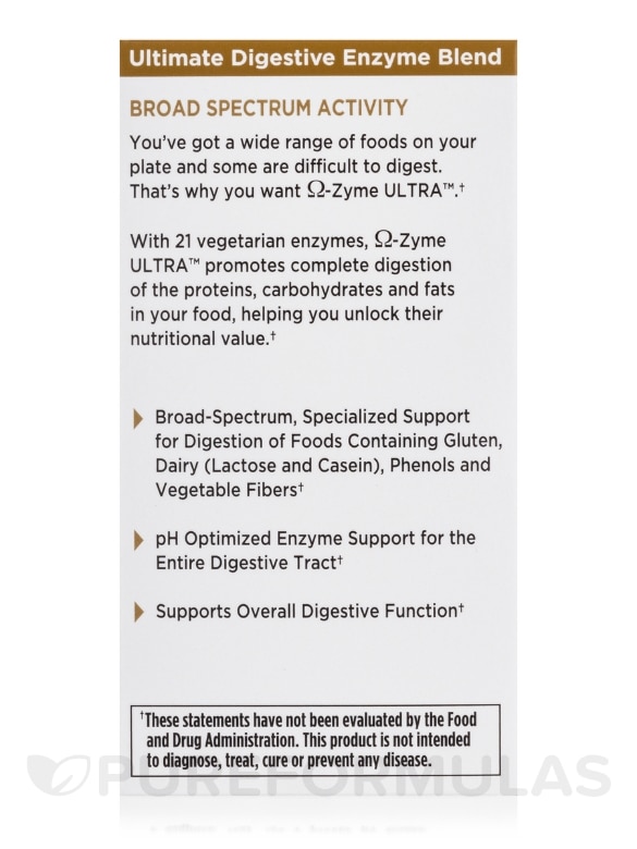 Omega-Zyme Ultra - 90 Vegetarian Capsules - Alternate View 6