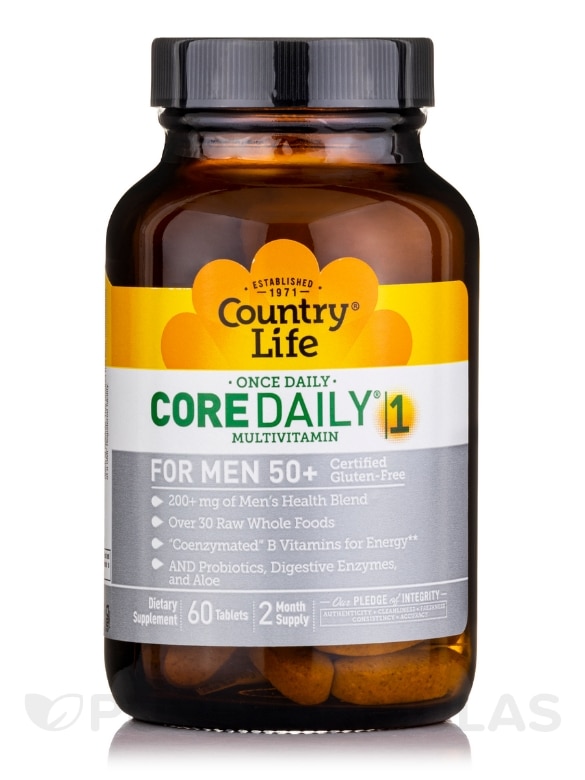 Core Daily 1® Multivitamin for Men 50+ - 60 Tablets - Alternate View 2