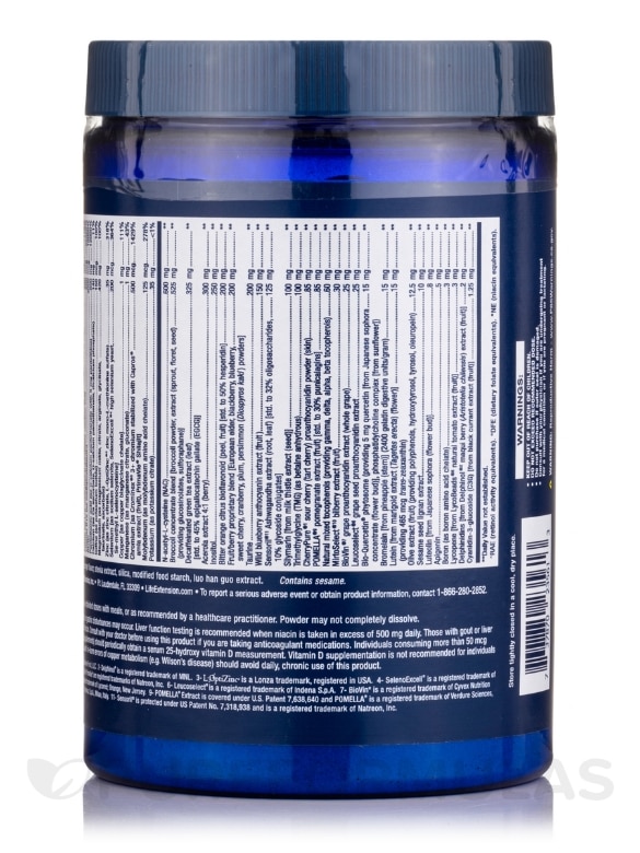 Life Extension Mix™ Powder, Natural Orange Flavor - 12.7 oz (360 Grams) - Alternate View 2