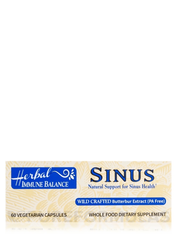 Herbal Immune Balance Sinus - 60 Vegetarian Capsules - Alternate View 7