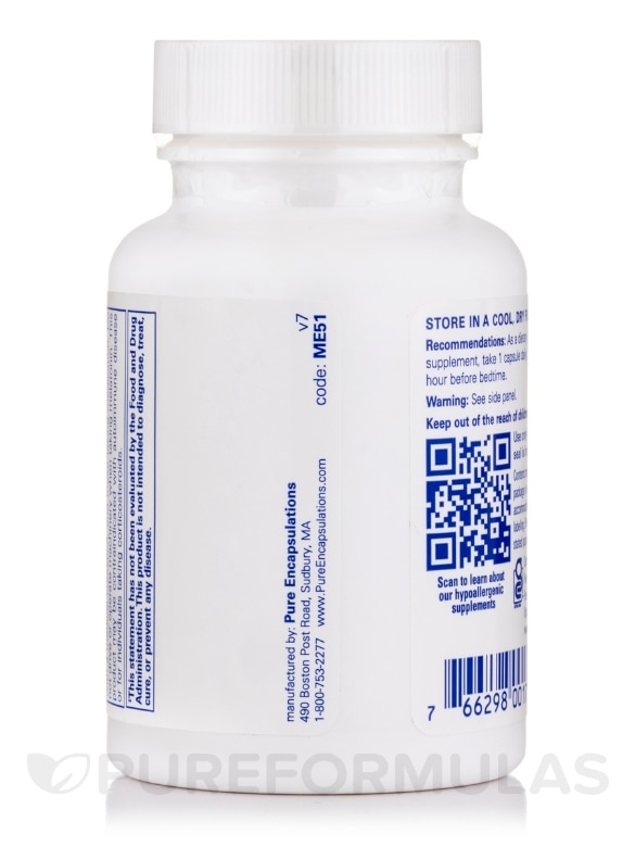 Melatonin 0.5 mg - 180 Capsules - Alternate View 2