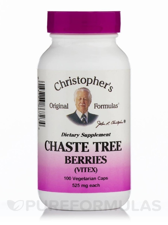 Chaste Tree Berries (Vitex) - 100 Vegetarian Capsules