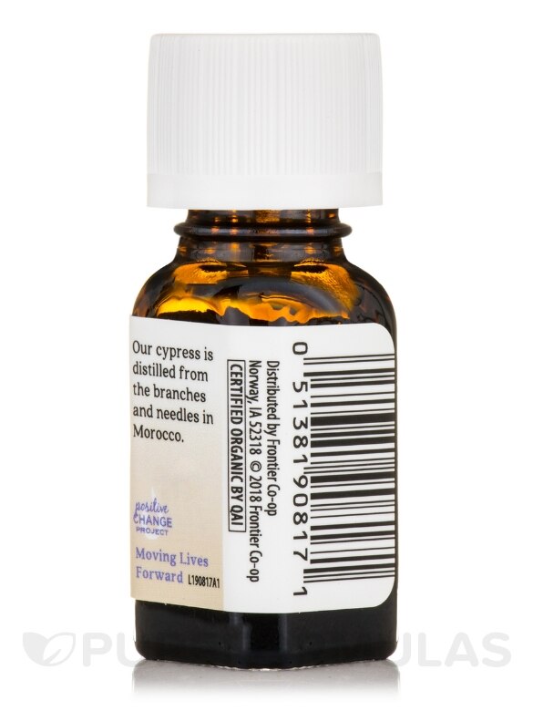 Organic Cypress Pure Essential Oil - 0.25 fl. oz (7.4 ml) - Alternate View 3
