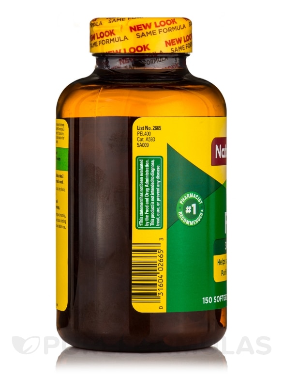 Fish Oil 1000 mg Burp-Less - 150 Softgels - Alternate View 2