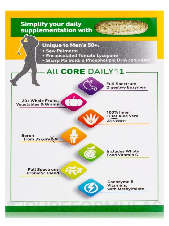 Core Daily 1® Multivitamin for Men 50+ - 60 Tablets - Alternate View 9